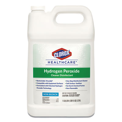 Clorox Healthcare Hydrogen-Peroxide Cleaner/disinfectant, 1 Gal Bottle, 4/carton (CLO30829)