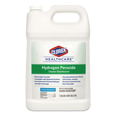 Clorox Healthcare Hydrogen-Peroxide Cleaner/disinfectant, 1 Gal Bottle, 4/carton (CLO30829)