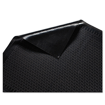 Guardian Clean Step Outdoor Rubber Scraper Mat, Polypropylene, 36 x 60, Black (MLL14030500)