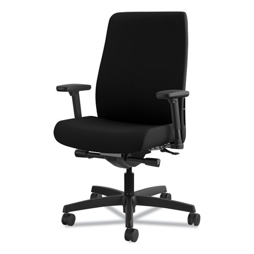 HON Endorse Upholstered Mid-Back Work Chair, Supports Up to 300 lb, 17.5" to 21.75" Seat Height, Black (LWU2ACU10)