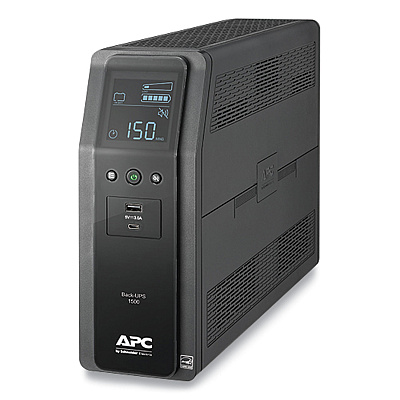 APC BN1500M2 Back-UPS PRO BN Series Battery Backup System, 10 Outlets, 1,500 VA, 1,080 J