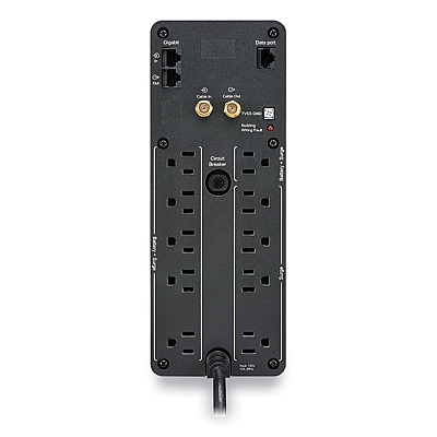 APC BN1500M2 Back-UPS PRO BN Series Battery Backup System, 10 Outlets, 1,500 VA, 1,080 J
