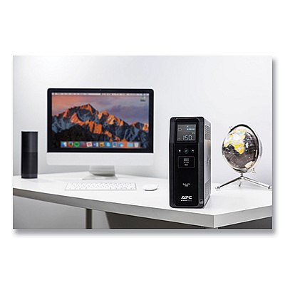 APC BN1500M2 Back-UPS PRO BN Series Battery Backup System, 10 Outlets, 1,500 VA, 1,080 J