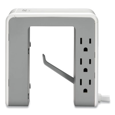 APC Essential SurgeArrest Surge Protector, Bridge Design, 6 AC Outlets/4 USB Ports, 6 ft Cord, 1,080 J, White (PE6U4W)
