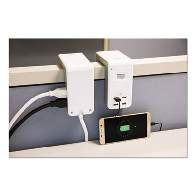 APC Essential SurgeArrest Surge Protector, Bridge Design, 6 AC Outlets/4 USB Ports, 6 ft Cord, 1,080 J, White (PE6U4W)