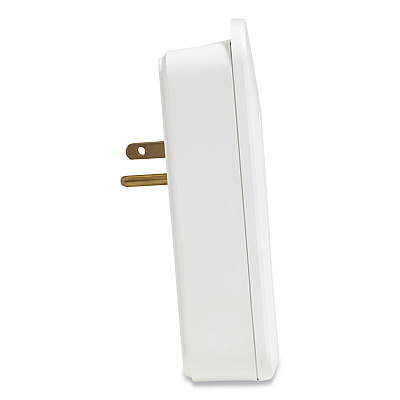 NXT Technologies Wall-Mount Surge Protector, 6 AC Outlets/2 USB Ports, 1,200 J, White (NXT24324334)