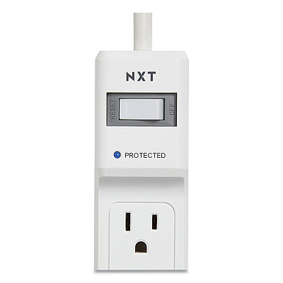 NXT Technologies Surge Protector, 6 AC Outlets, 8 ft Cord, 900 J, White (NXT24373162)