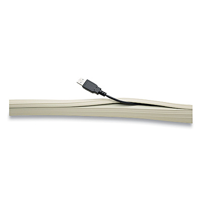 UT Wire Flexi Cable Wrap, 0.5" to 1" x 12 ft, White (RBOUTWFCW12WH)