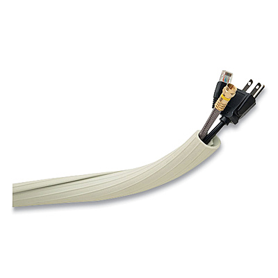 UT Wire Flexi Cable Wrap, 0.5" to 1" x 12 ft, White (RBOUTWFCW12WH)