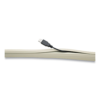 UT Wire Flexi Cable Wrap, 0.5" to 1" x 12 ft, White (RBOUTWFCW12WH)