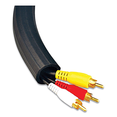 UT Wire Flexi Cable Wrap, 0.5" to 1" x 12 ft, Black (RBOUTWFCW12BK)