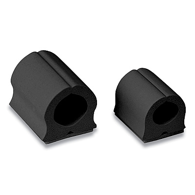 UT Wire D-Wings Nail-Free Cord Clips, 12 Small 0.38", Six Large 0.5", Black, 18/Pack (RBOUTWD18BK)