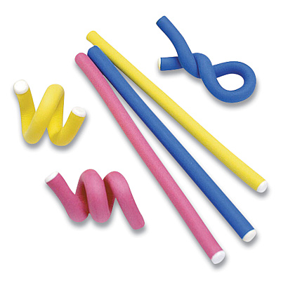 UT Wire Flexi Ties Cushioned Cable Ties, 0.4" x 5", Assorted Colors, 8/Pack (RBOUTWFT1203)