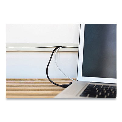 UT Wire Cord Channel, 1" x 10 ft, White (RBOUTWCC1001WH)
