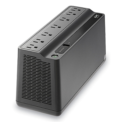 APC BN650M1 Back-UPS 650 VA Battery Backup System, 7 Outlets, 650 VA, 490 J (SEUBVN650M1)