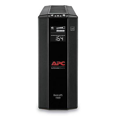 APC BX1500M Back-UPS PRO BX Series Compact Tower Battery Backup System, 10 Outlets, 1,500 VA, 789 J