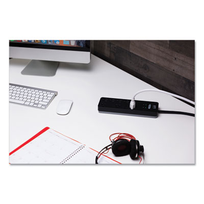 APC Home Office SurgeArrest Power Surge Protector, 8 AC Outlets, 6 ft Cord, 2,160 J, Black (PH8)