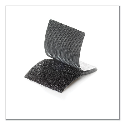 Velcro Industrial-Strength Heavy-Duty Fasteners, 2" x 4", Black, 2/Pack (VEK90199)