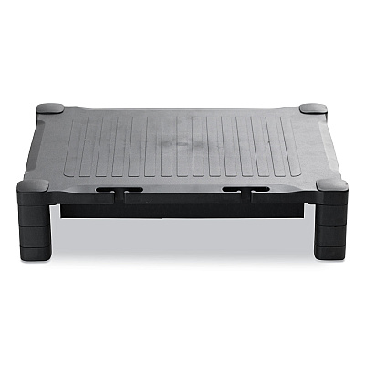 Mind Reader Monitor Stand Riser with Drawer, 17" x 13" x 3.75", Black, Supports 22 lbs (EMSDRPLMONSTBLK)