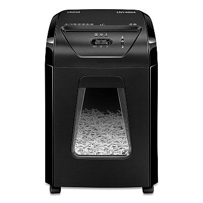 Universal 48114 Medium-Duty Cross-Cut Shredder, 14 Manual Sheet Capacity