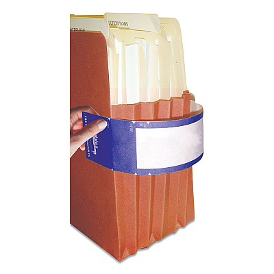Tabbies File Pocket Handles, 9.63 x 2, Dark Blue/White, 4/Sheet, 12 Sheets/Pack (TAB68807)