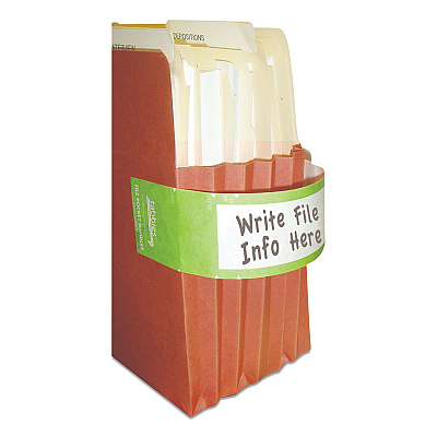 Tabbies File Pocket Handles, 9.63 x 2, Green/White,  4/Sheet, 12 Sheets/Pack (TAB68809)