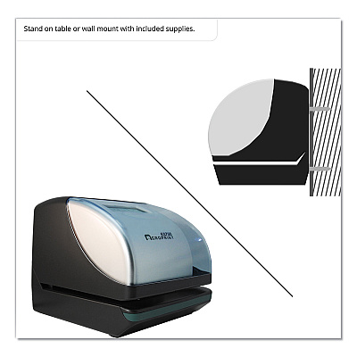 Acroprint ES700 Atomic Electronic Time Recorder and Document Stamp, Digital Display, Black/Silver (010182000)