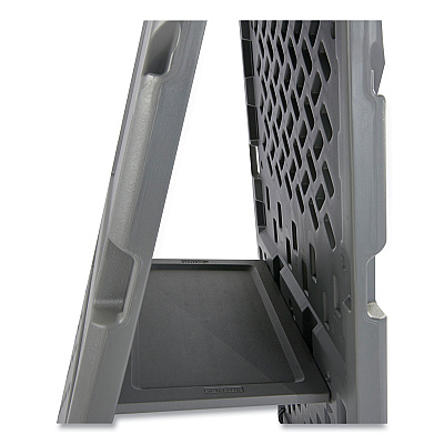 Iceberg Ingenuity Presentation Flipchart Easel with Dry Erase Surface, 33 x 28, 73" Tall Easel, Charcoal Polyethylene Frame (ICE30237)