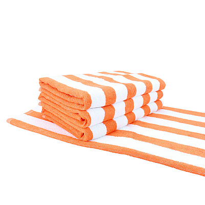 Cali-cabana Beach Towels 30x60 Orange, Pack Of 4 (P-CALICABANA-ORG)