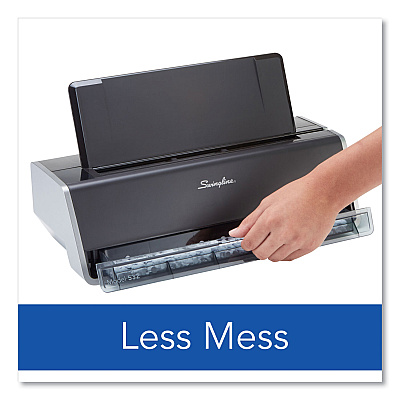 Swingline 28-Sheet Commercial Electric Two-Hole Punch, Fixed 9/32" Holes, Black/Silver (SWI74532)
