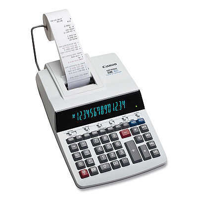 Canon MP49-DII 14-Digit Desktop Calculator, Black/Red Print, 4.8 Lines/Sec (CNM8708B001)