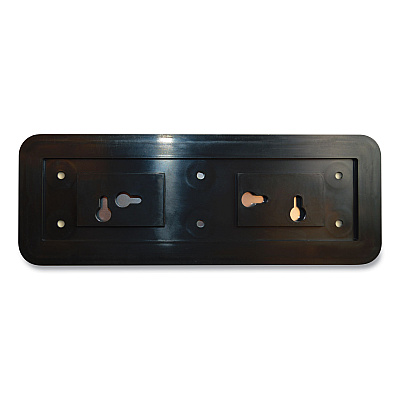 COSCO Brushed Metal Office Sign, No Soliciting, 9 x 3, Silver/Red (COS098208)