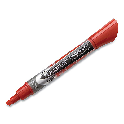 Quartet EnduraGlide Dry Erase Marker Kit with Cleaner and Eraser, Broad Chisel Tip, Assorted Colors, 4/Pack (QRT5001M4SK)