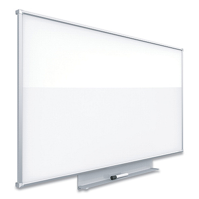 3M Porcelain Dry Erase Boards, Widescreen, 72 x 48, White Surface, Aluminum Frame (MMMDEP7248A)