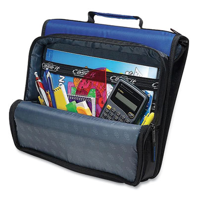 Case it Universal Zipper Binder, 3 Rings, 2" Capacity, 11 X 8.5, Black (CAELT007BLACK)