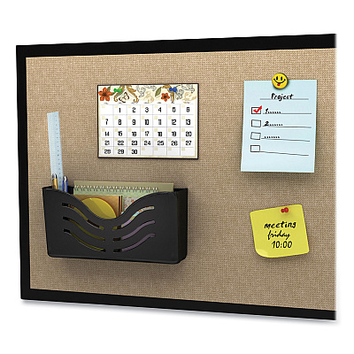deflecto EZ Link Magnetic Wall Mount Supply Organizer, Legal/Letter/Tabloid Size, 10" x 2.63" x 5", Black (DEF73304H)