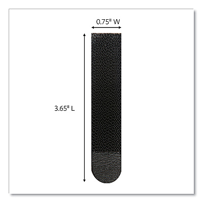 Command Bath Picture Hanging Strips, Large, Removable, Holds Up to 4 lbs per Pair, 0.75 x 3.65, Black, 12 Pairs/Pack (MMM17206BLK12ES)