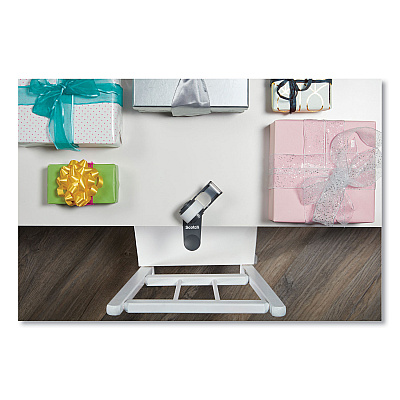 Scotch Clip and Twist Desktop Tape Dispenser, with Tape Roll, 1" Core, Plastic, Gray (MMMC19CLIP)