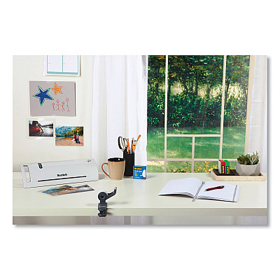 Scotch Clip and Twist Desktop Tape Dispenser, with Tape Roll, 1" Core, Plastic, Gray (MMMC19CLIP)