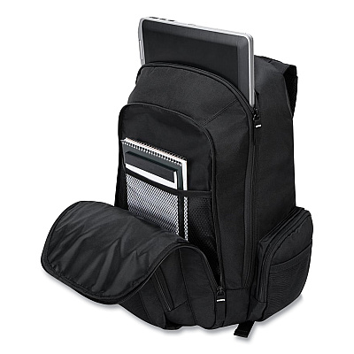Targus Groove Laptop Backpack, Fits Devices Up to 15.4", Nylon/PVC, 15 x 7 x 18, Black (TRGCVR600)