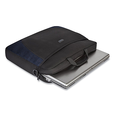 Targus Horizontal Slipcase, Fits Devices Up to 17", Neoprene, 17.25 x 4 x 13, Black/Blue (TRGCVR21710)