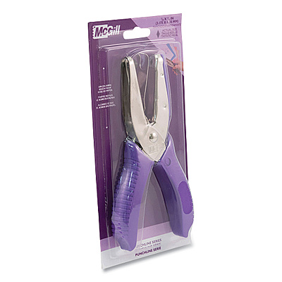 McGill 15-Sheet Medium-Duty One-Hole Punch, Diamond Shape, Chrome (AVTMCG52300C)