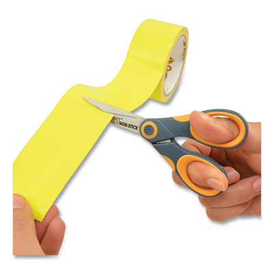 Westcott Non-Stick Titanium Bonded Scissors, 5" Long, Straight Gray/Orange Handle (WTC14881)