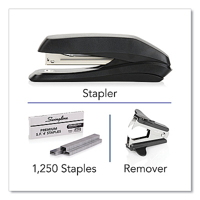 Swingline Standard Stapler Value Pack, 15-Sheet Capacity, Black (SWIS7054567CC)
