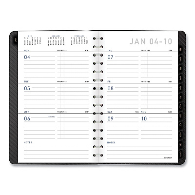 AT-A-GLANCE Contemporary Weekly/Monthly Planner, Open-Block Format, 8.5 x 5.5, Graphite Cover, 12-Month (Jan to Dec): 2026 (70100X45)