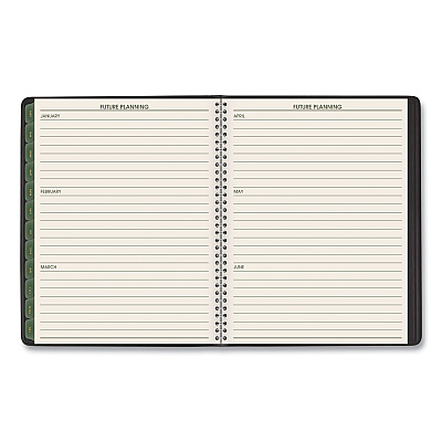 AT-A-GLANCE Recycled Weekly Vertical-Column Format Appointment Book, 8.75 x 7, Black Cover, 12-Month (Jan to Dec): 2026 (70951G05)