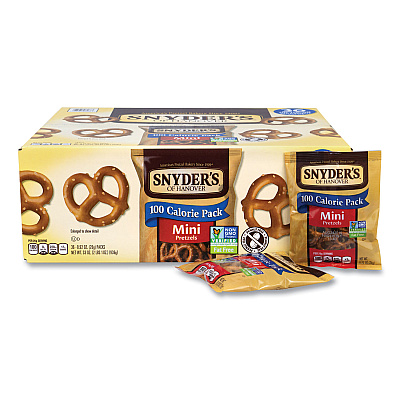 Snyder's Mini Pretzels, 0.92 oz Bags, 36 Bags/Carton (GRR22000487)