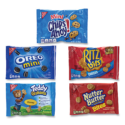 Nabisco Cookie and Cracker Classic Mix, Assorted Flavors, 1 oz Pack, 40 Packs/Box (GRR22000086)