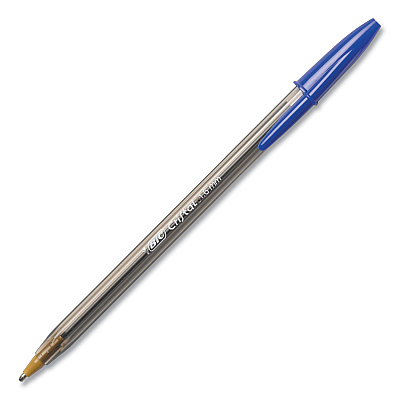 BIC Cristal Xtra Bold Ballpoint Pen, Stick, Bold 1.6 mm, Blue Ink, Clear Barrel, 24/Pack (BICMSBP241BLU)
