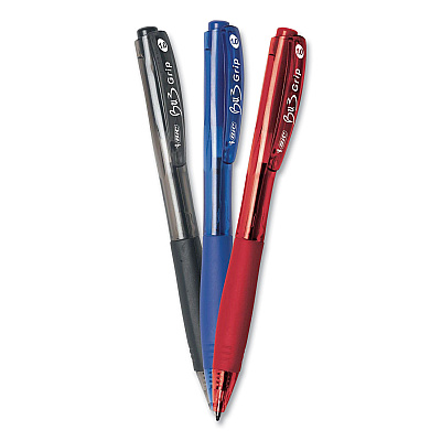 BIC BU3 Ballpoint Pen, Retractable, Medium 1 mm, Assorted Ink and Barrel Colors, 18/Pack (BICBU3P18AST)
